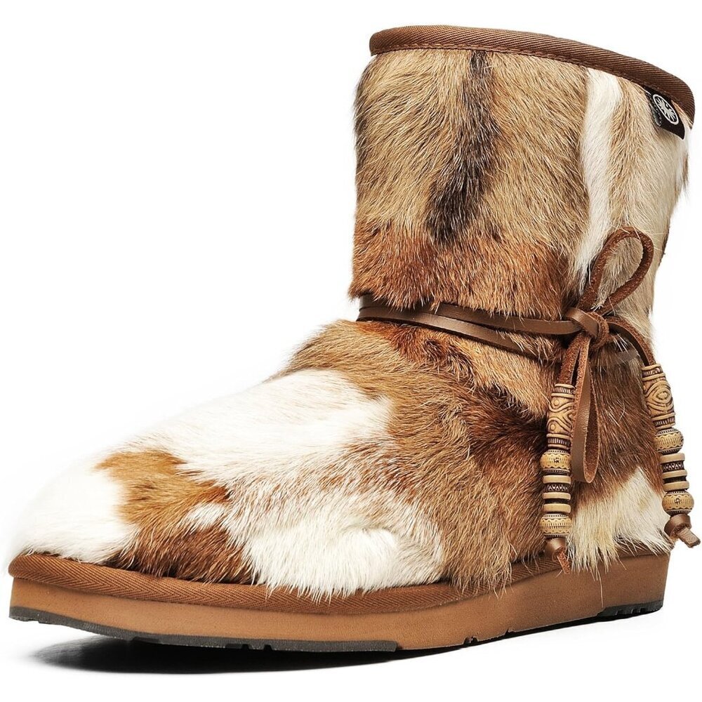 🆕 Women's Chestnut Casual And Versatile Wool Winter Warm Simple Snow Boots